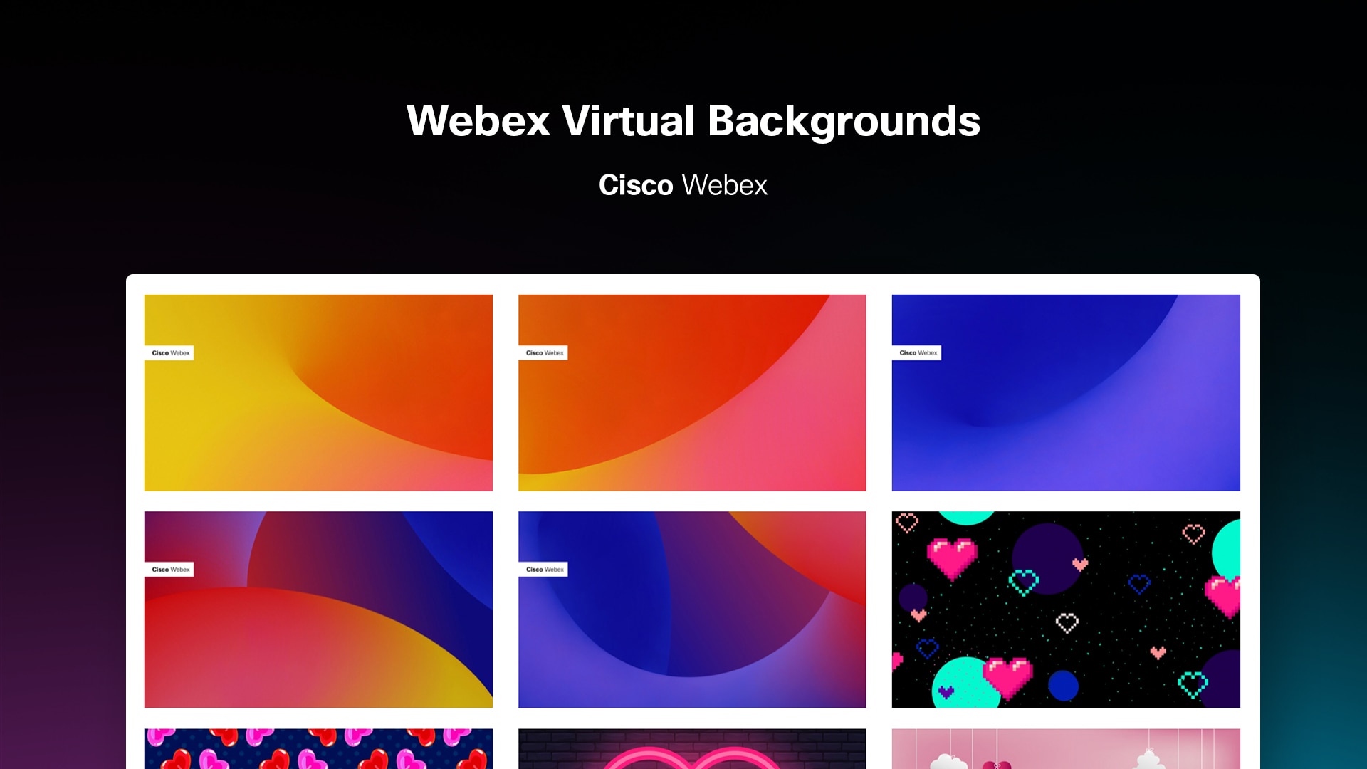 Bạn cần một nền ảo cho Webex trên Webex by Cisco? Hãy truy cập nền ảo Webex hoàn hảo cho bất kỳ cuộc họp trực tuyến nào. Với chất lượng hình ảnh tuyệt vời và tính năng tương tác ấn tượng, nền ảo Webex là cách hoàn hảo để tạo nên một cuộc trò chuyện sáng tạo và hiệu quả.